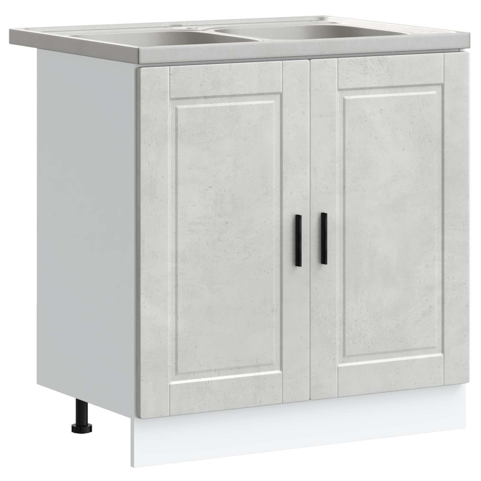 2 Stk.waschbecken/waschmuschel/waschtisch-unterschrank Porto Betongrau