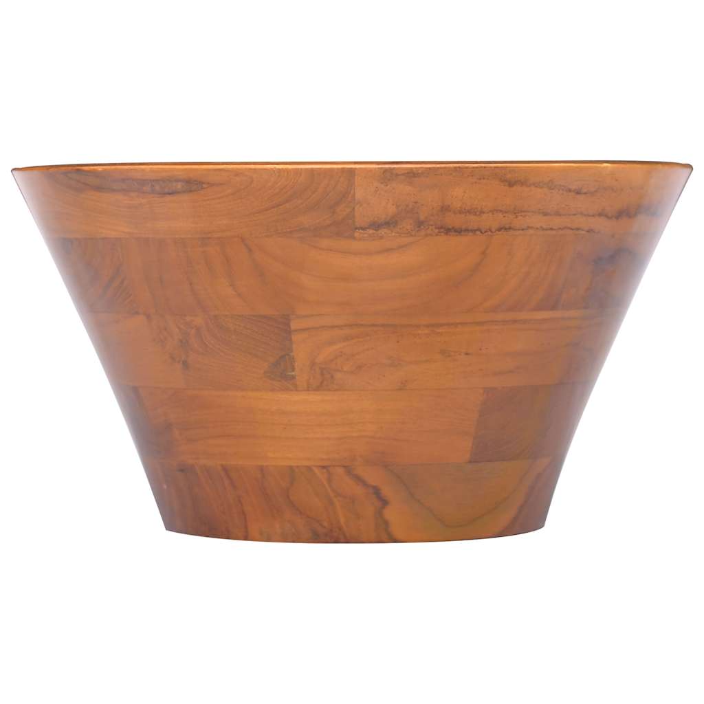 Waschbecken/waschmuschel/waschtisch Massivholz Teak Φ40x20 Cm