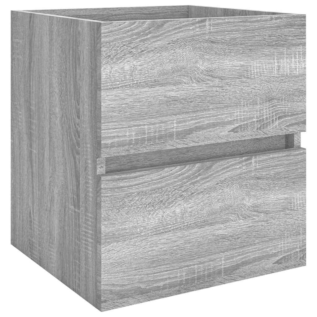 Waschbecken/waschmuschel/waschtischunterschrank Grau Sonoma 41x38,5x45 Cm Holzwerkstoff