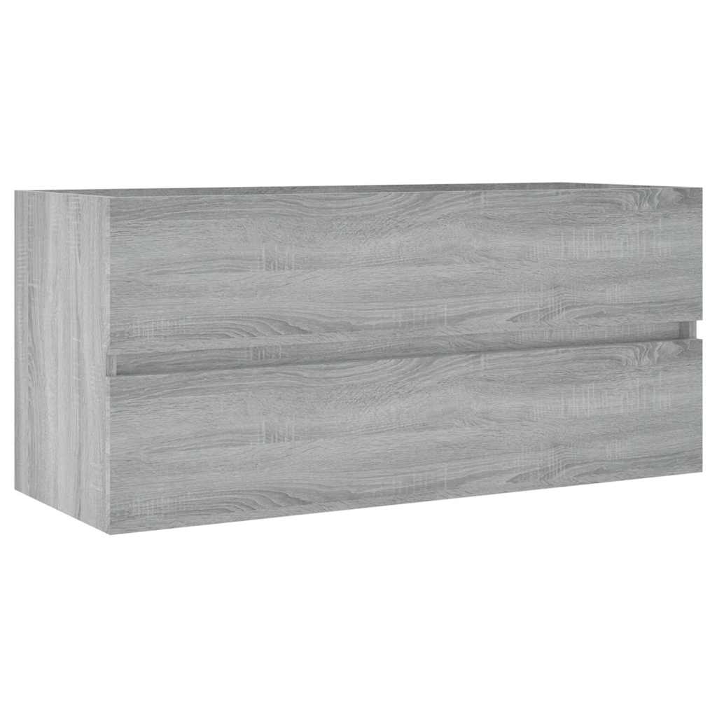 Waschbecken/waschmuschel/waschtischunterschrank Grau Sonoma 100x38,5x45cm Holzwerkstoff