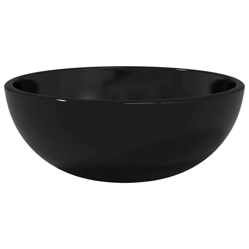 Waschbecken/waschmuschel/waschtisch Hartglas 30x12 Cm Schwarz