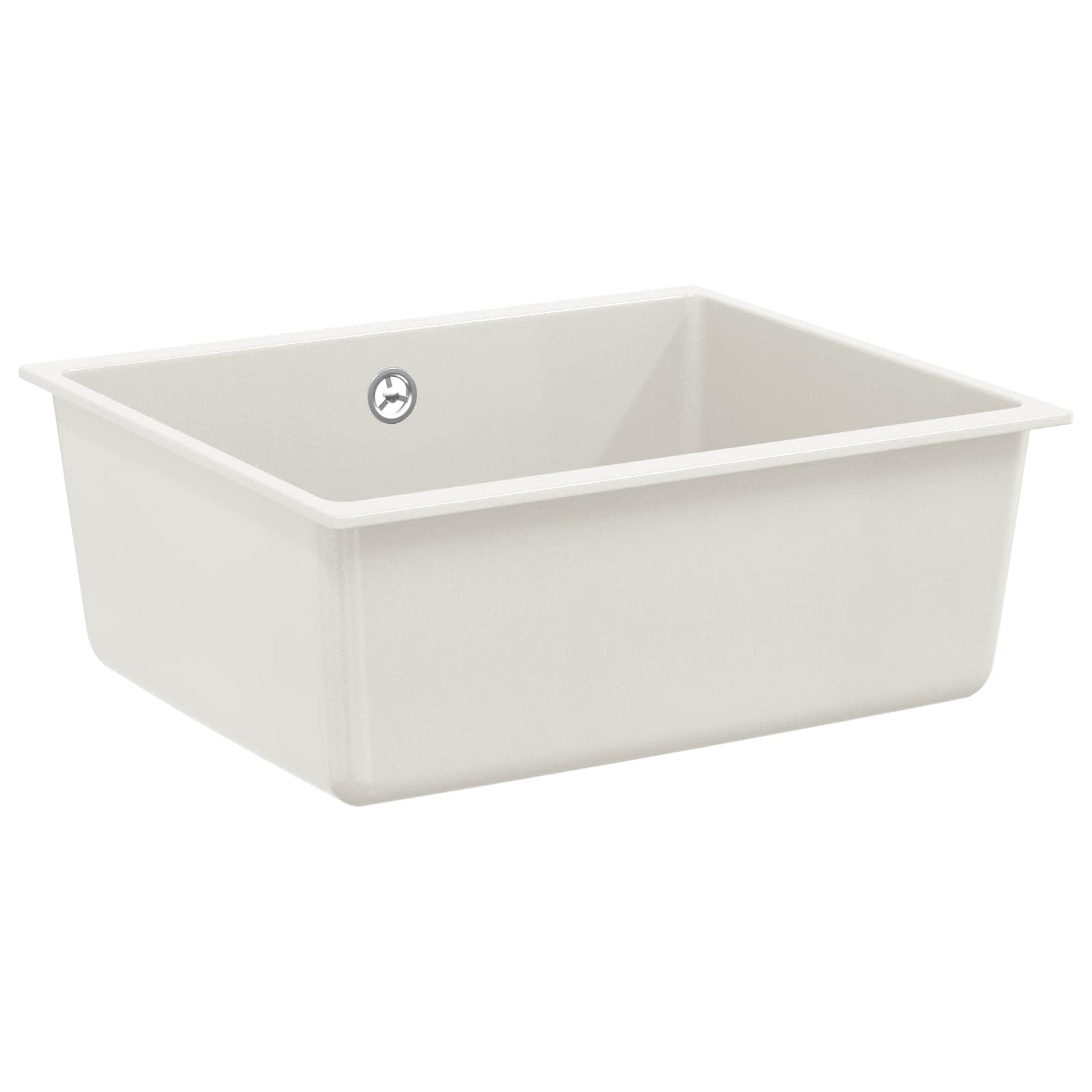 Waschbecken/waschmuschel/waschtisch 80% Quarz Und 20% Harz 530 X 460 Mm Weiß