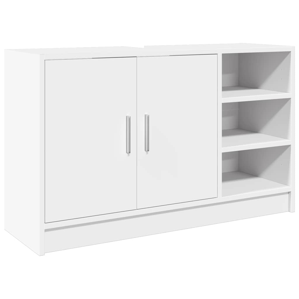 Waschbecken/waschmuschel/waschtischunterschrank Weiß 90x29x55 Cm Holzwerkstoff
