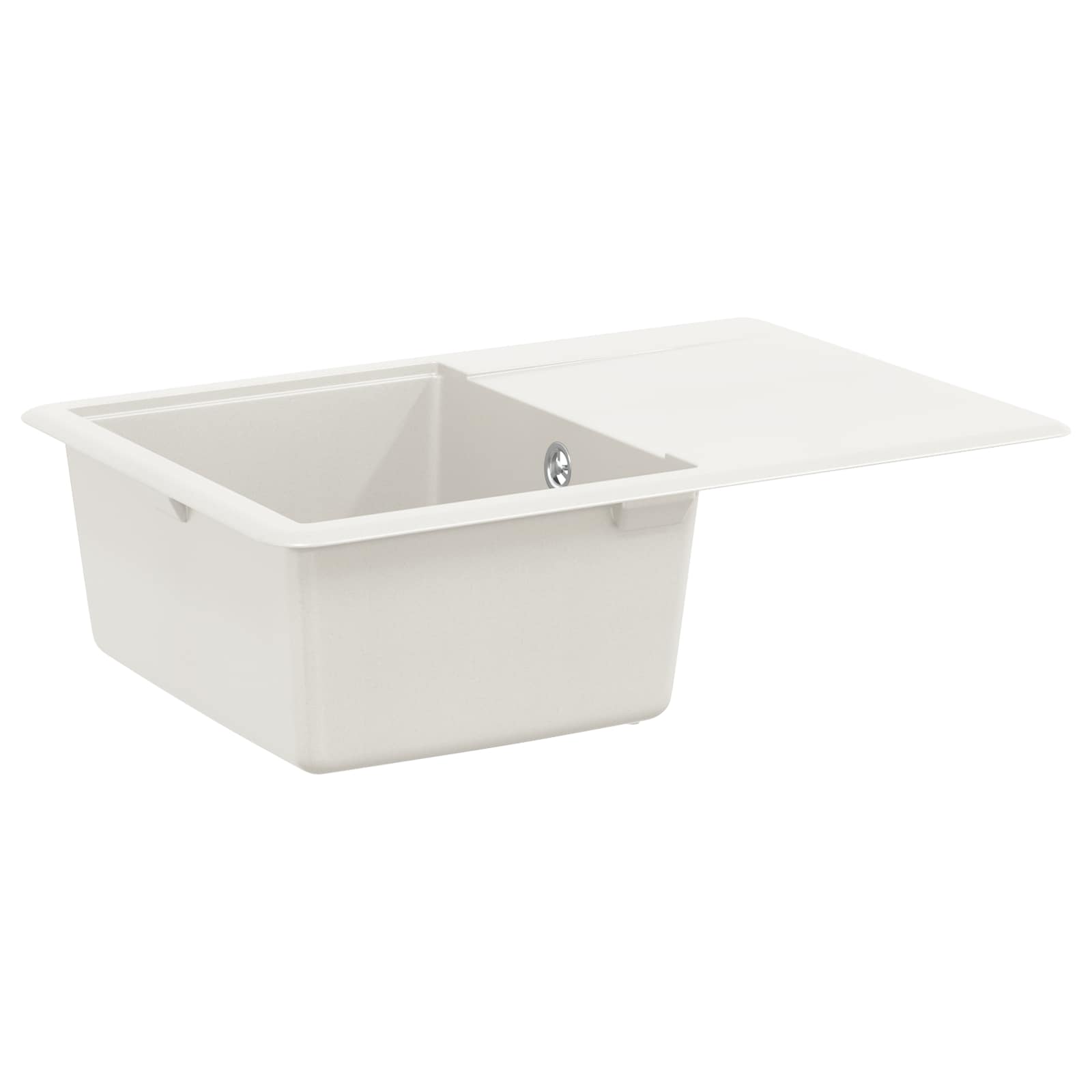 Waschbecken/waschmuschel/waschtisch 80% Quarz Und 20% Harz 670 X 460 Mm Weiß