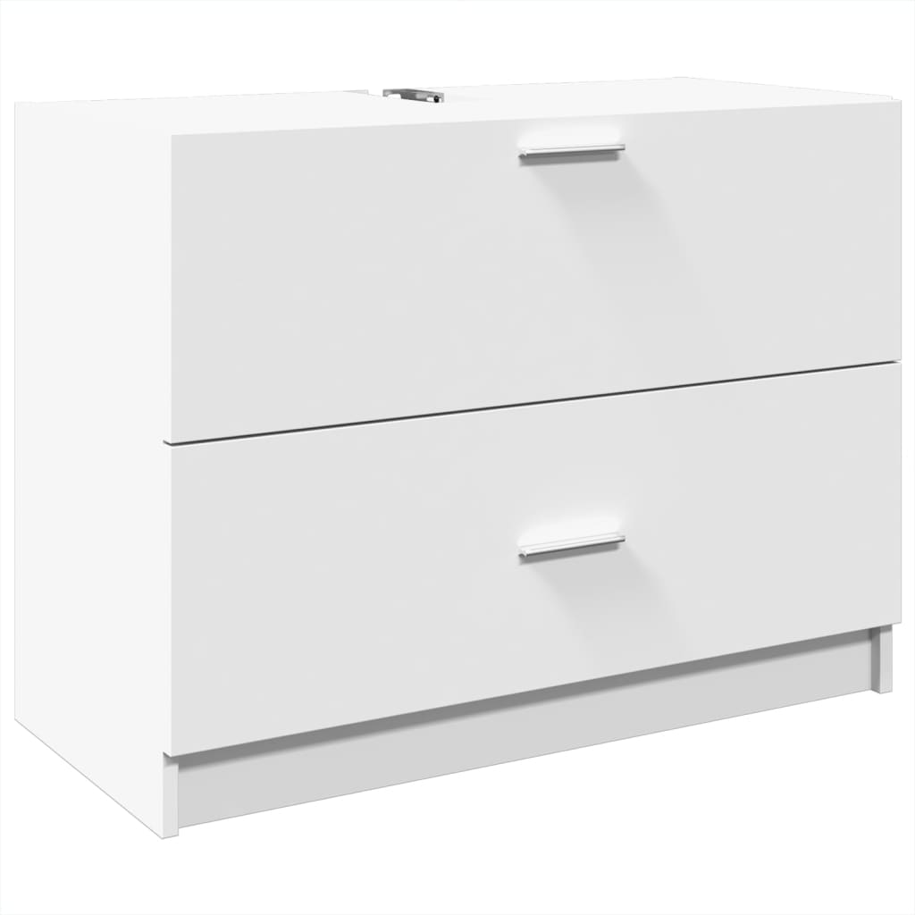 Waschbecken/waschmuschel/waschtischunterschrank Weiß 78x37x59 Cm Holzwerkstoff