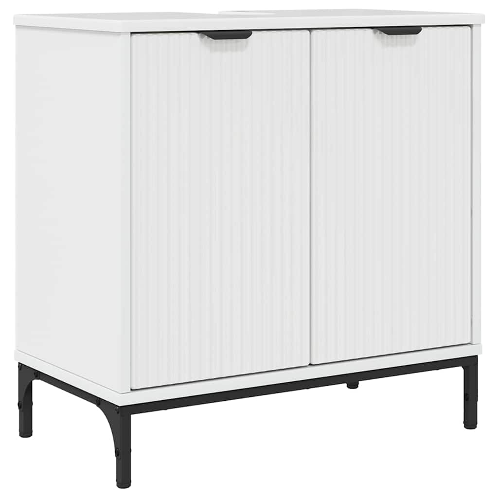 Waschbecken/waschmuschel/waschtischschrank Hochglanz Weiß 60,5 X 33,5 X 61 Cm
