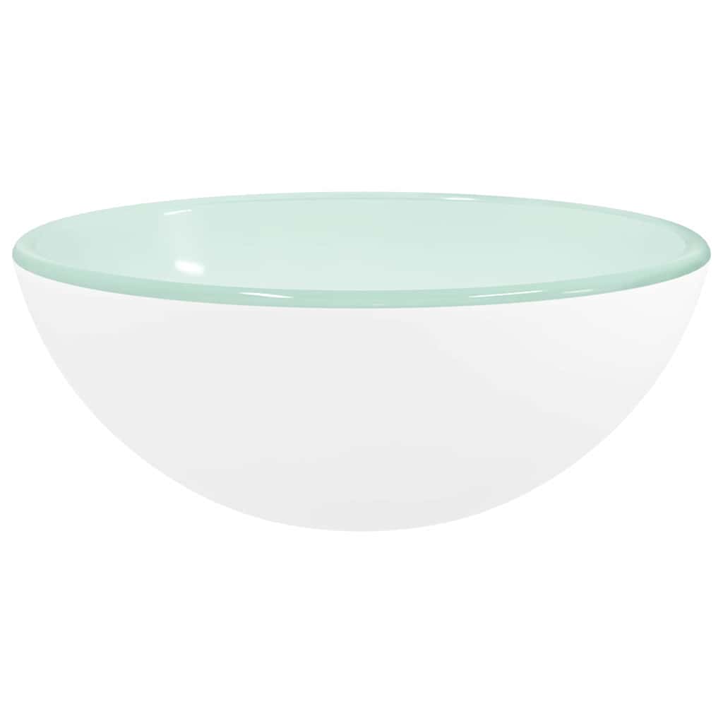 Waschbecken/waschmuschel/waschtisch Hartglas 30x12 Cm Weiß
