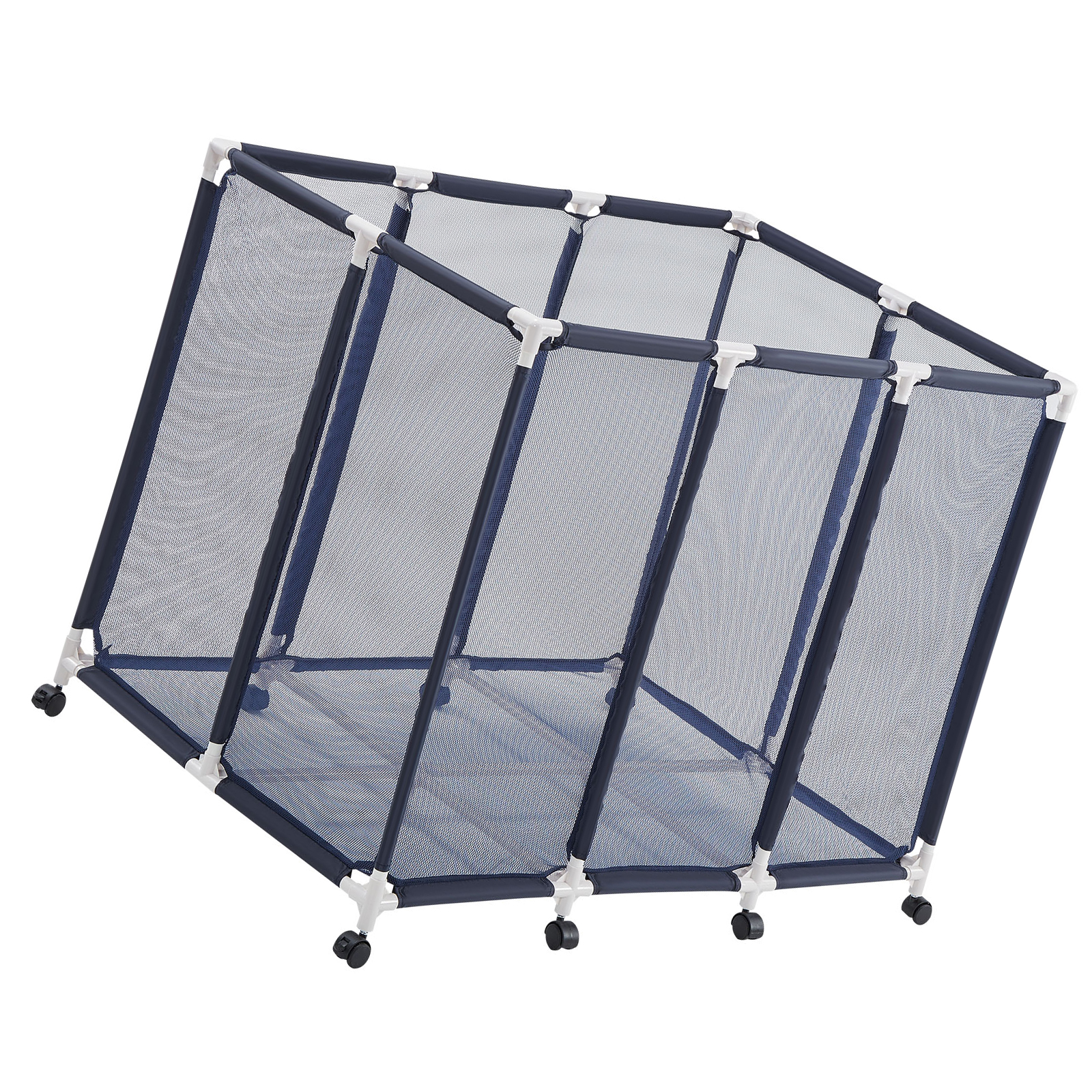 Mophorn Pool-aufbewahrungsbehälter 122x84x99 Cm, Netz-organizer Mit Kunststoffrahmen, Aufbewahrungskorb Für Poolspielzeug, Box Mit Atmungsaktivem Netz Für Schwimmbäder