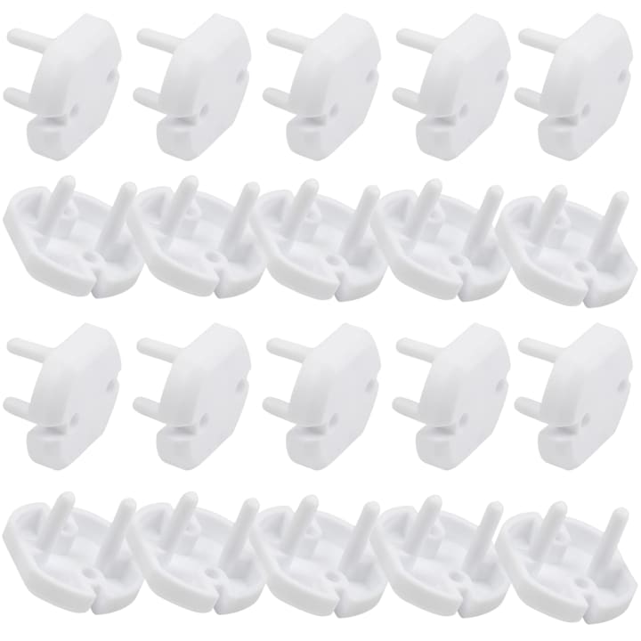 Eu-standard-steckdosenschutz-set, 20-teilig, Für Kindersicherheit, Abs-material, Weiß