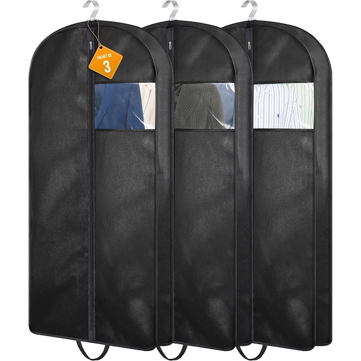Kleider-, Anzug-, Arzt- Und Reiseetuis, Airtech-material, 110 Cm - 3-teiliges Set