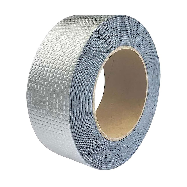 Dichtungsband Für Kläranlagenreparaturen, Aluminium-finish, Witterungsbeständig, Verhindert Leckagen, Dauerhaft Klebend, Abmessungen 5 M X 5 Cm