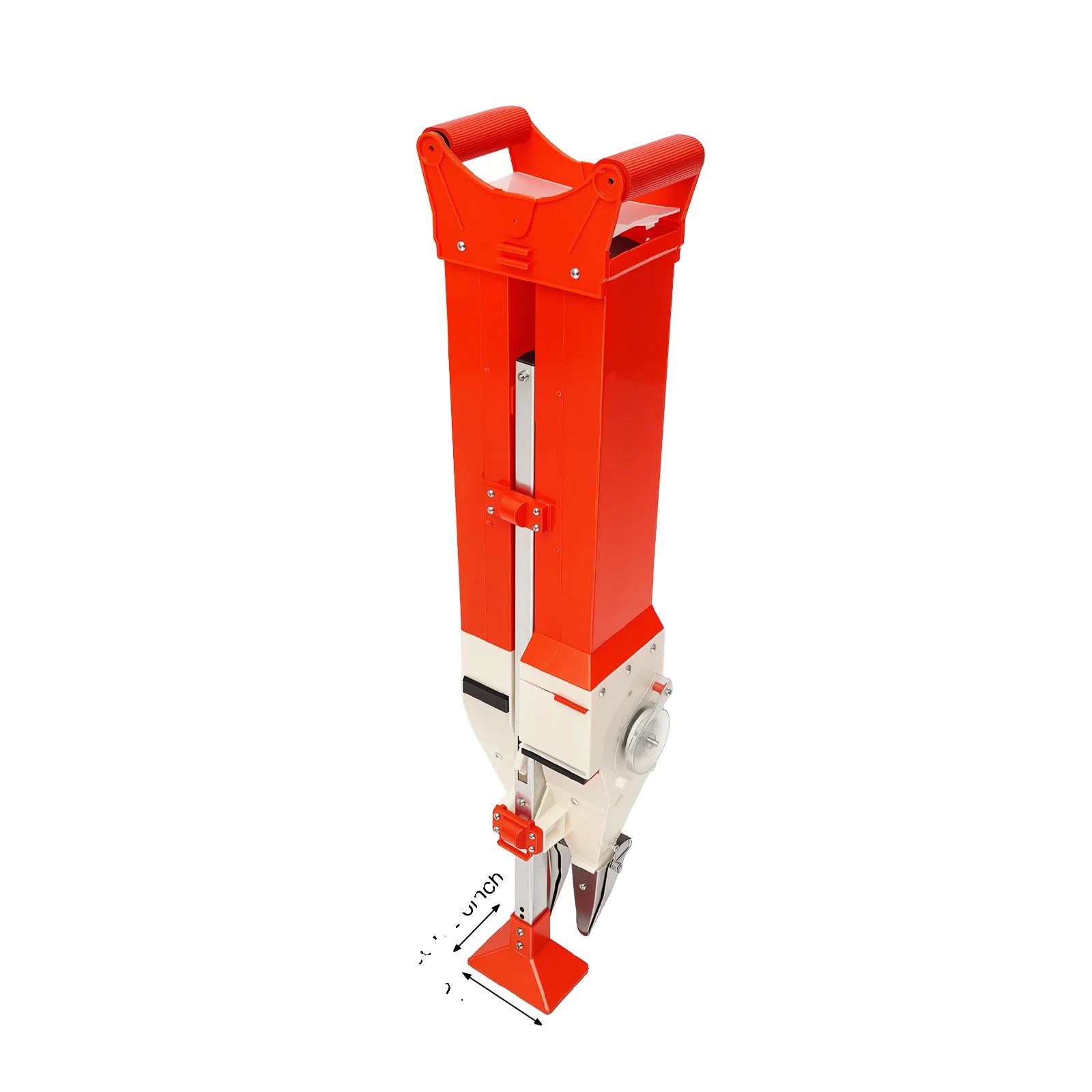 Manuelle Sämaschine, Einstellbare Tiefe, Ergonomisches Design, Rot