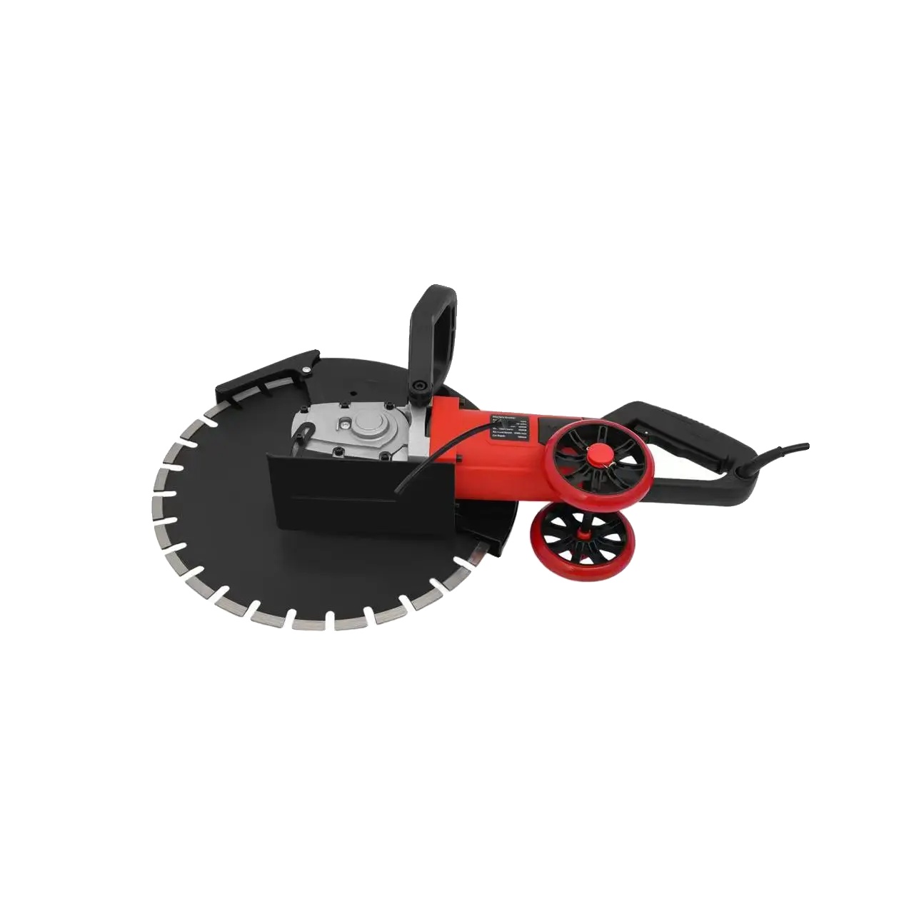 Elektrische Betonsäge, Leistungsstarker Motor, Robuste Bauweise, Rot, 220–240 V Eu-stecker