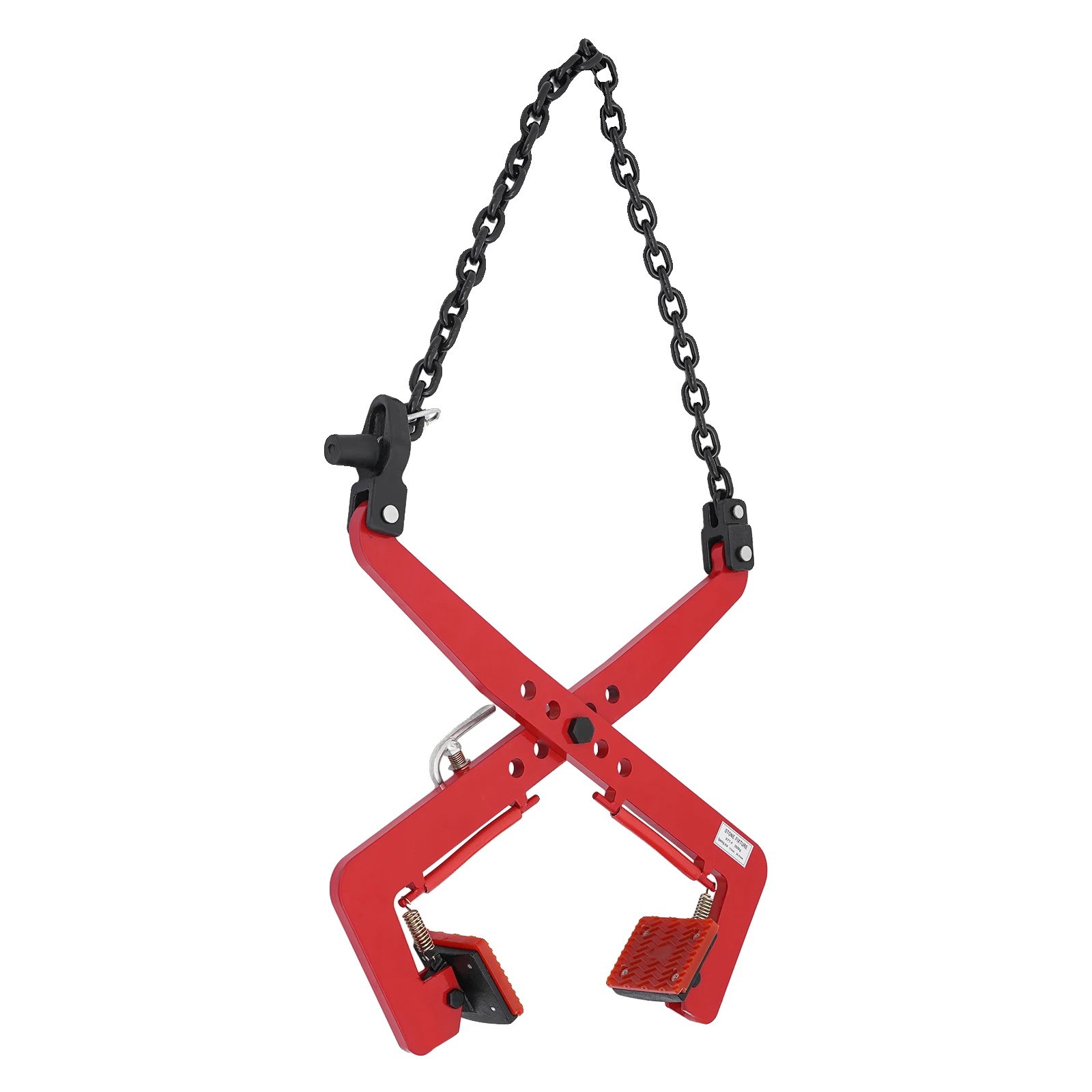 Steinhebeklemme, Hohe Tragfähigkeit, Robuste Konstruktion, Rot