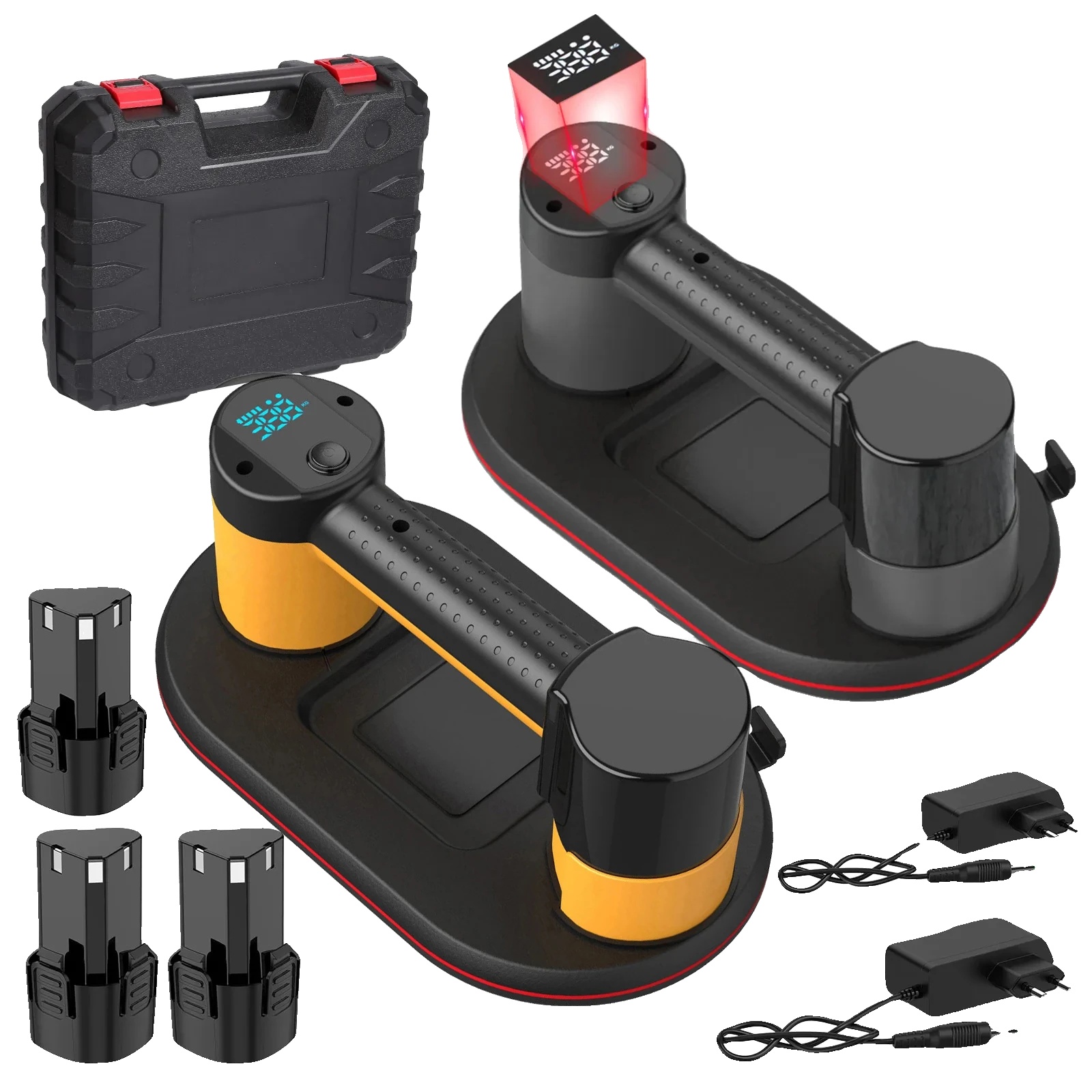 Saugheber, Intelligentes Display, Robustes Design, 1 Stück, 3 Batterien