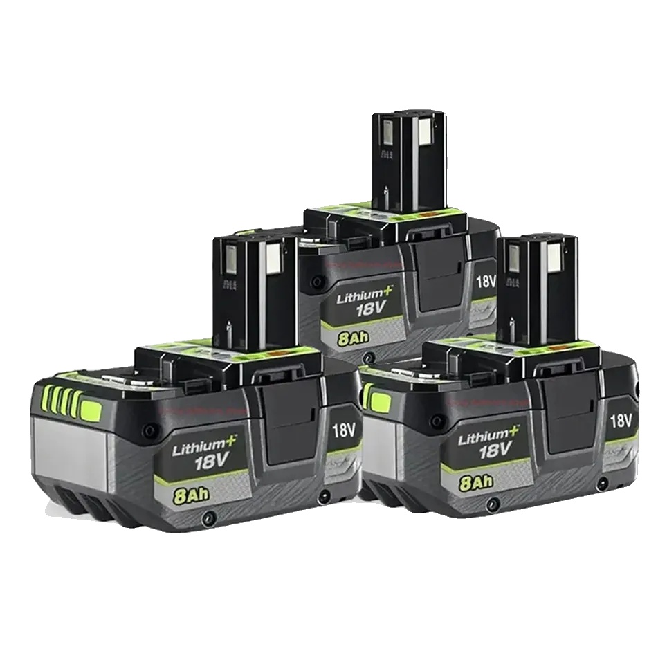 Lithium-ionen-akku, 8000 Mah Kapazität, Kompatibel Mit 18-v-werkzeugen, 8000 Mah – 3 Stück