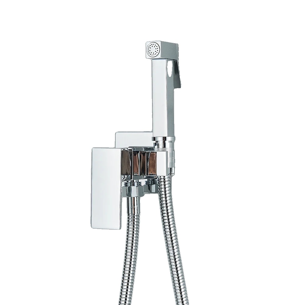 Bidet-armatur Fürs Badezimmer, Wandmontage, Hochdruck, Chrom