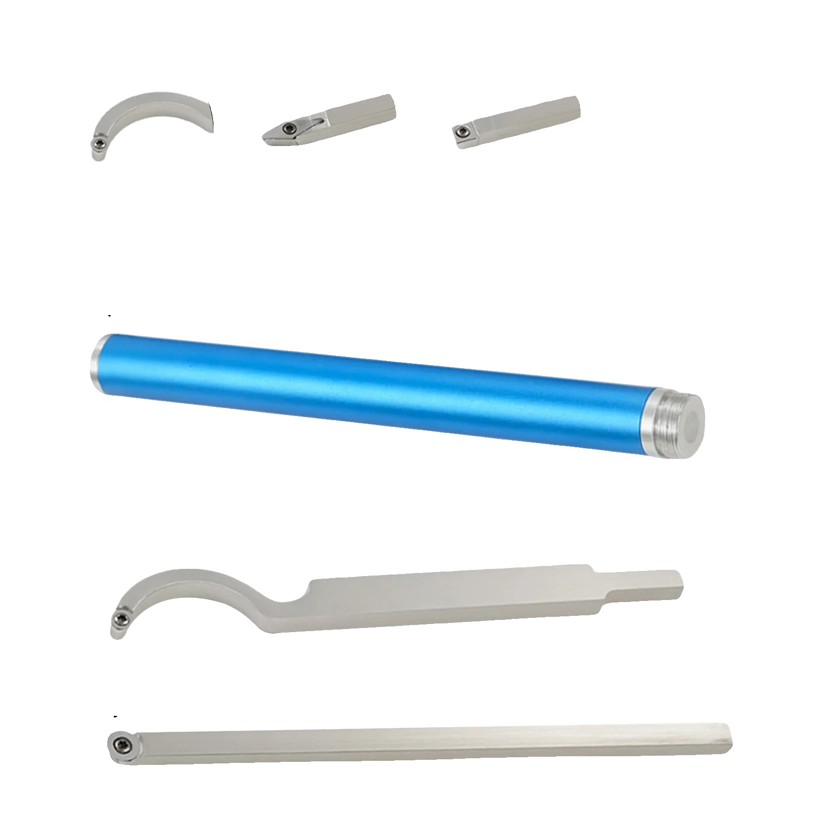 Drechselwerkzeug-set, Langlebige Materialien, Ergonomisches Design, Silber