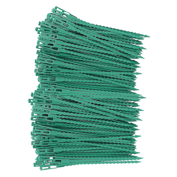 Tomatenstumpfstütze, Verstellbare Pflanzenbinder Und Kabelclips, Kunststoffbinder Für Heimwerker (5er-pack, 100 Stück, Grün)