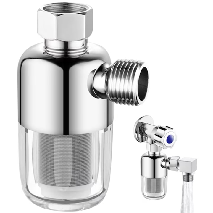 Professioneller Leitungswasserfilter, Simply Joy, Trinkwasserfilter, Transparentes Design, Auslaufsicher, Einfache Installation, Geeignet Für Geschirrspüler, Waschmaschine, Küchenarmatur, Duschen, Was