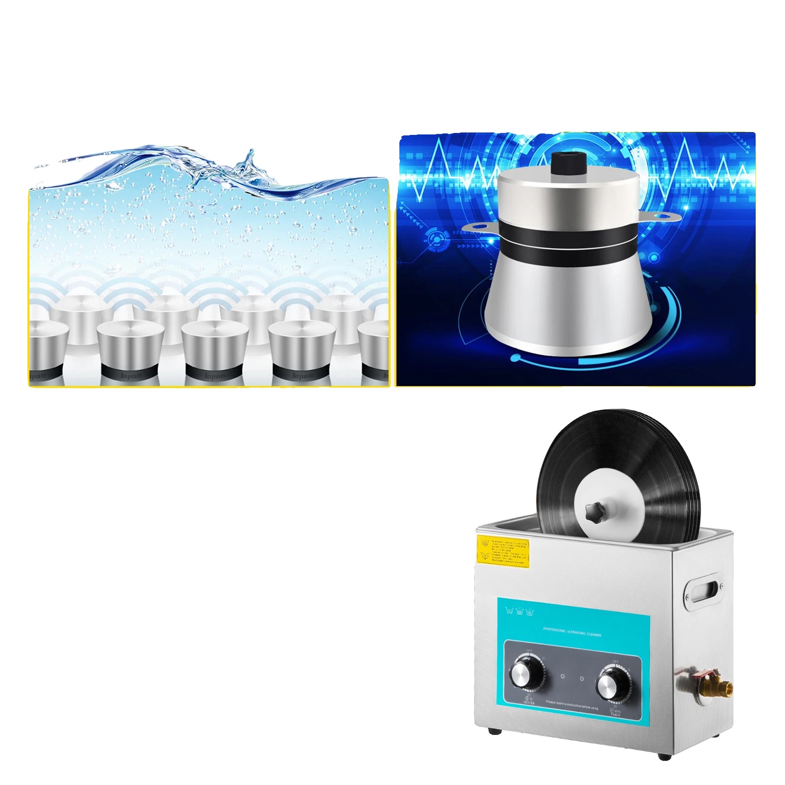 Ultraschallreiniger, 6 L Fassungsvermögen, 40 Khz Frequenz, 220–240 V Eu-stecker