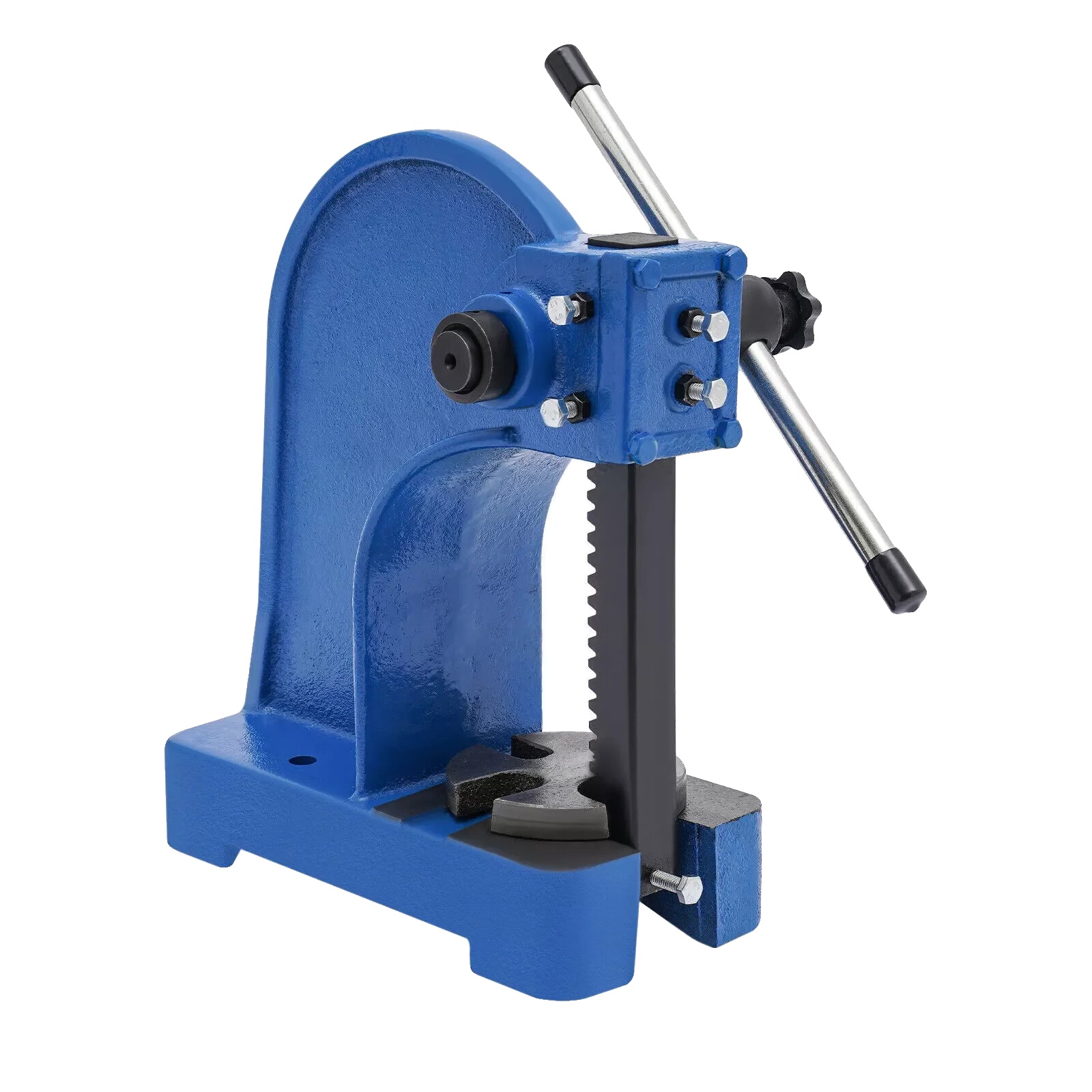 Manuelle Spindelpresse, Tischgerät, Hohe Druckleistung, Blau