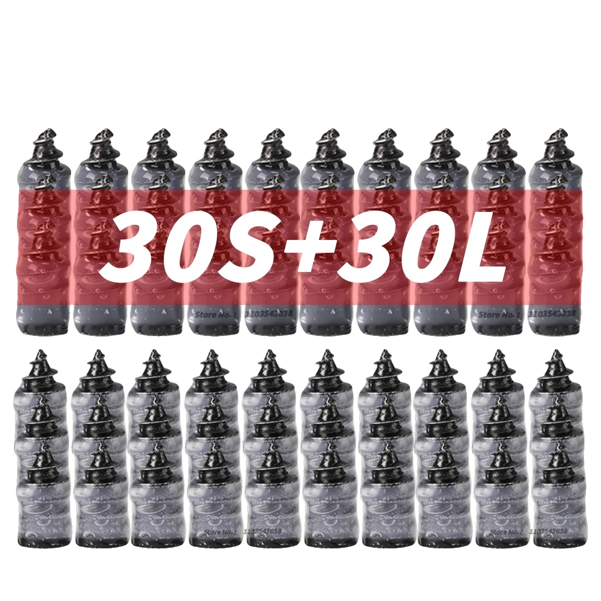 Reifenreparaturset, Einfache Montage, Strapazierfähiges Gummimaterial, 60-teiliges Set