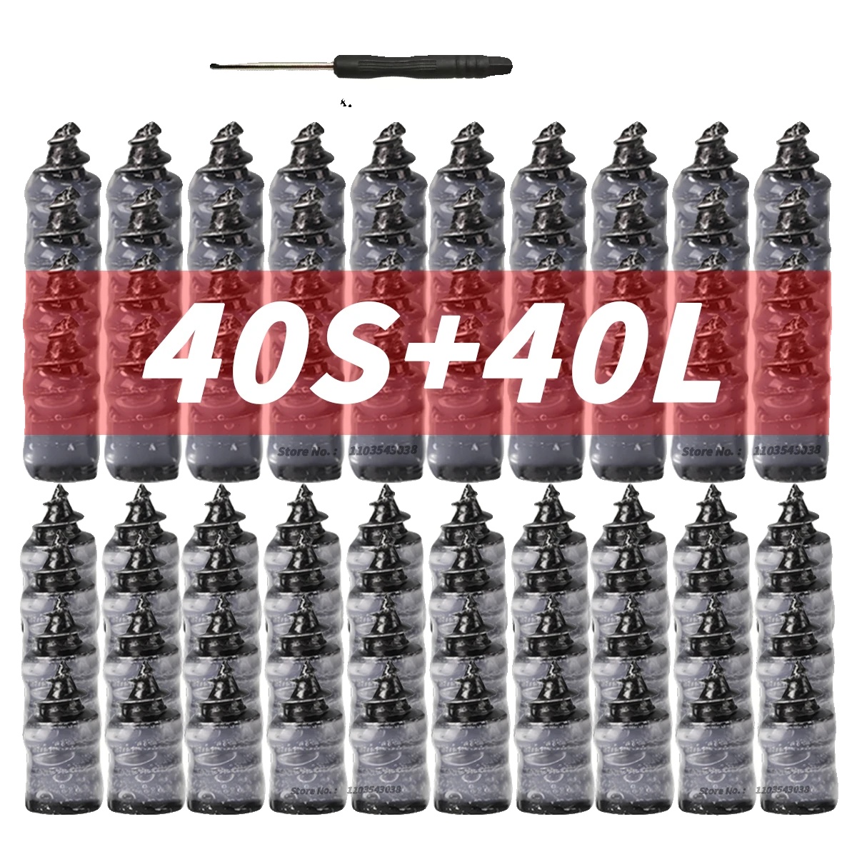 Reifenreparaturset, Einfache Montage, Strapazierfähiges Gummimaterial, 80-teiliges Set