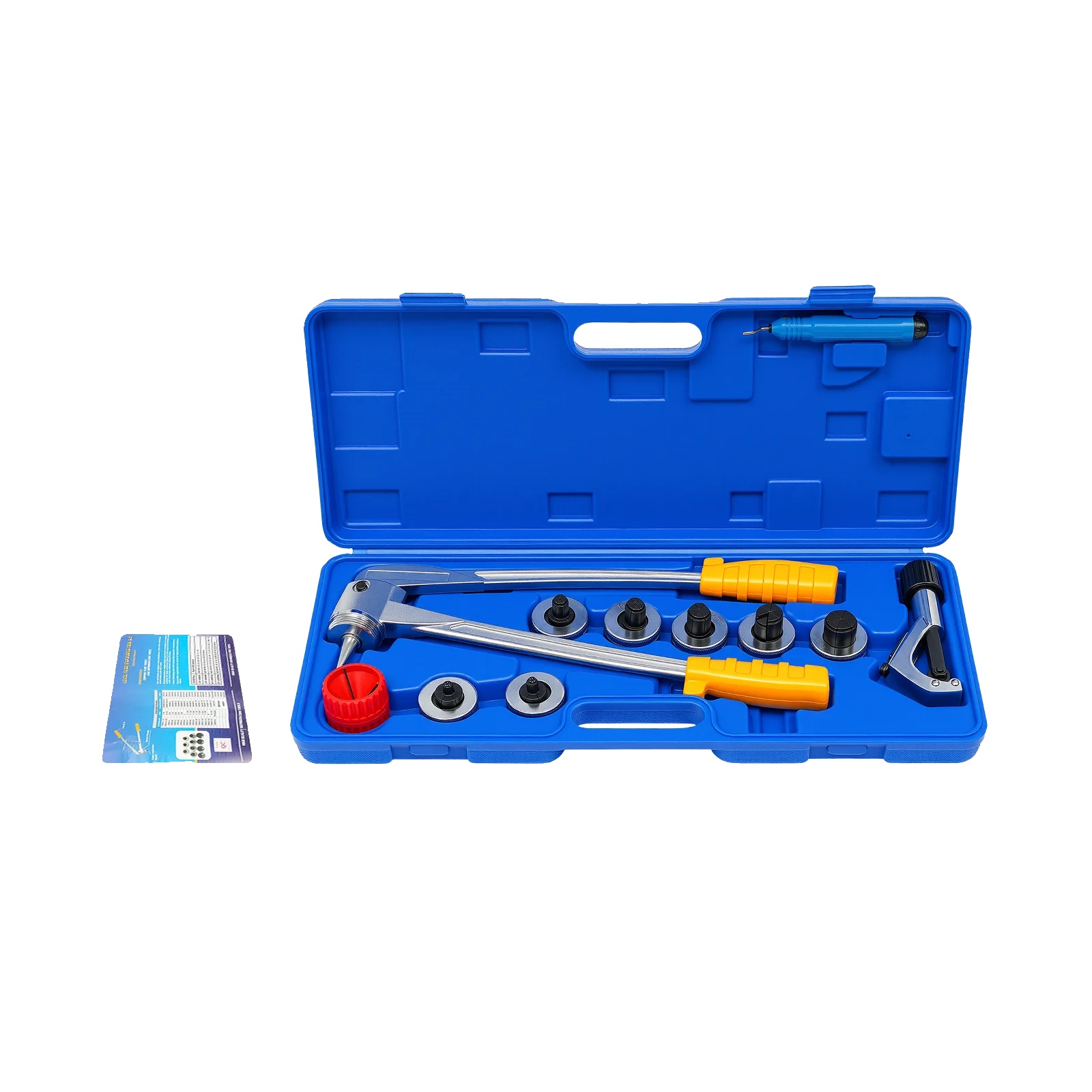 Rohraufweitungsset, 7-in-1-handwerkzeugset, Inklusive Rohrschneider Und Entgratwerkzeug, Blau
