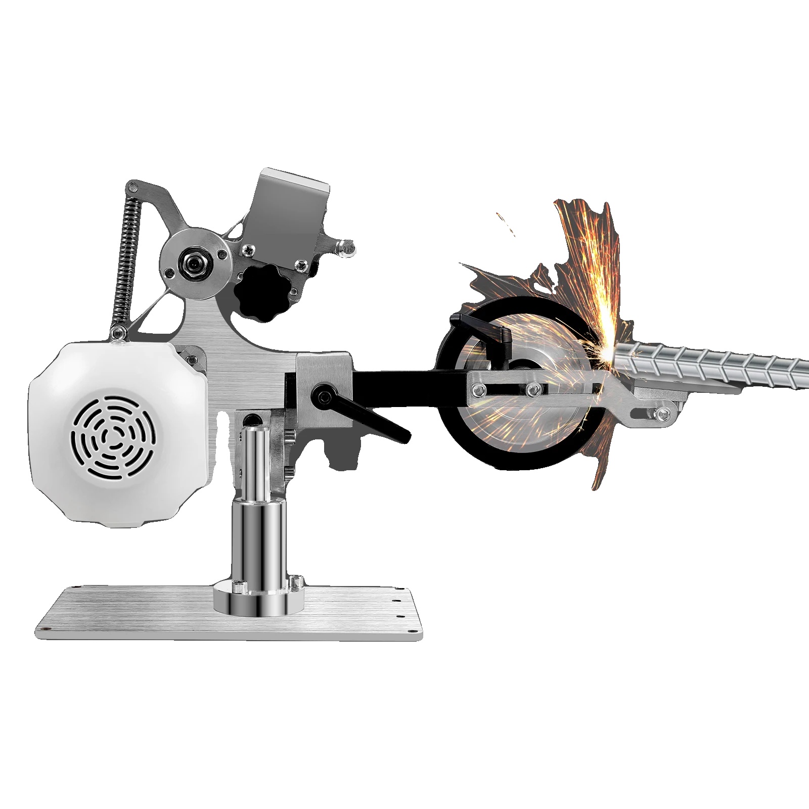 Elektrischer Bandschleifer, Bürstenloser Motor, Digitalanzeige, Silber, 220–240 V Eu-stecker