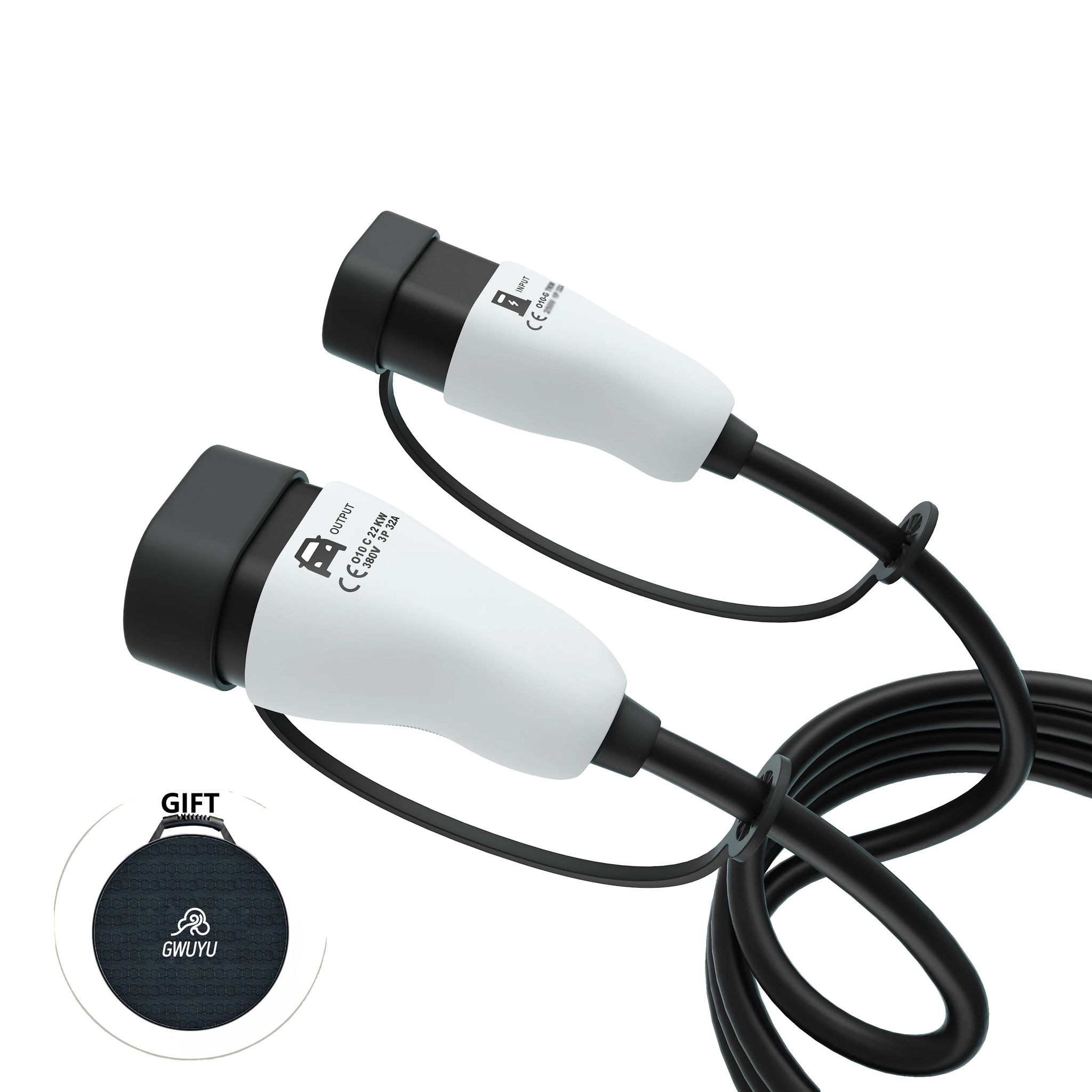 Ac-ladegerät Für Elektrofahrzeuge, Wasserfest, Vielseitige Ladeoptionen, Typ-2-kabel (22 Kw), Ohne Stecker
