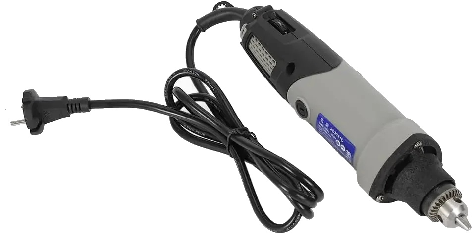Elektrischer Winkelschleifer, 400 W Leistung, 220 V Spannung, Drehzahlbereich 5000–28000 U/min, Einstellbare Spannzangenkapazität 0,6–6,5 Mm, Schleifkopfdurchmesser 32 Mm