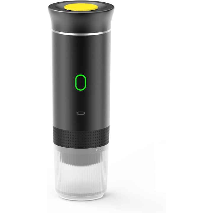 3-in-1 Tragbare Elektrische Espressomaschine, Mini-kaffeemaschine Mit Usb-anschluss, Geeignet Für Kaffeekapseln Und Kaffeepulver, Schwarz, Kompakte Größe