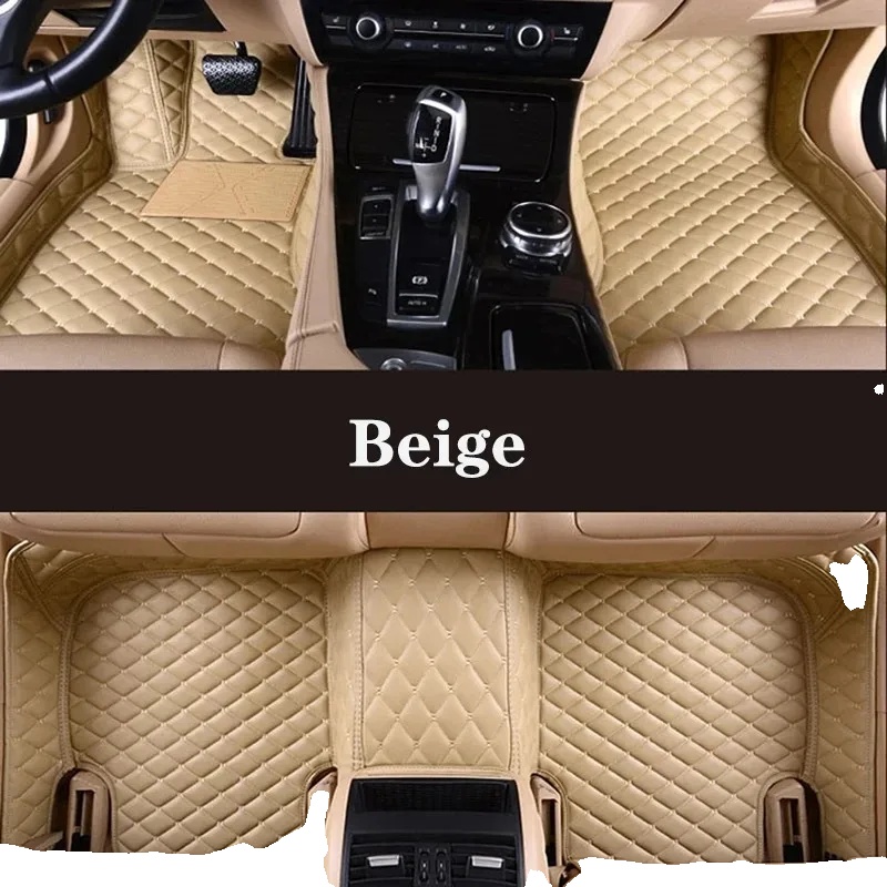 3-teiliges Autofußmatten-set, Luxuriöses Design, Wasserdicht