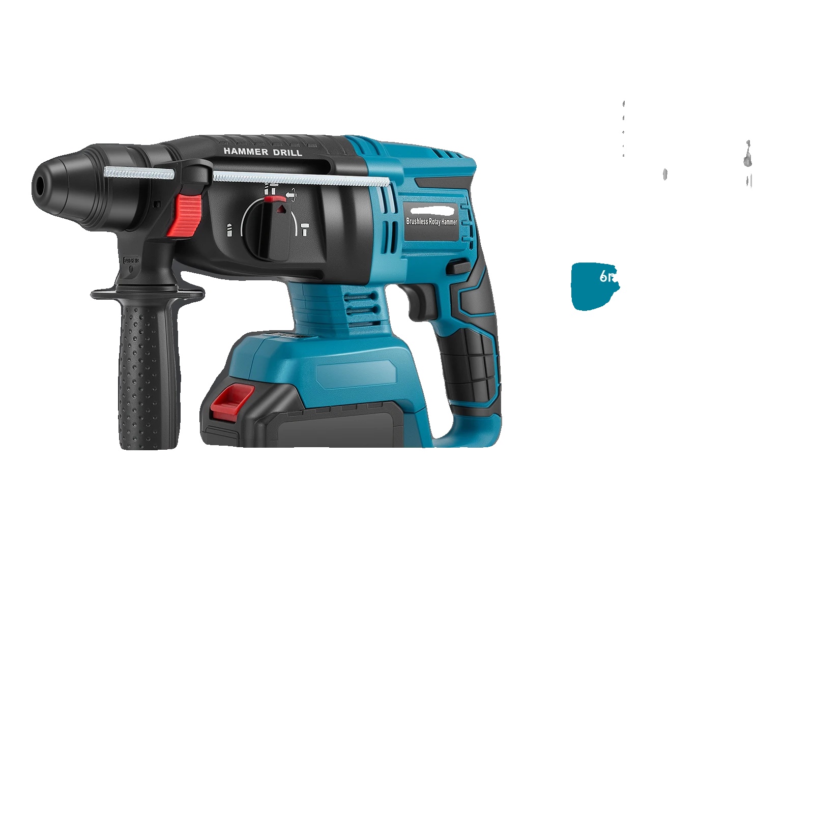 Akku-schlagbohrmaschine, Bürstenloser Motor, 2,5 J Schlagenergie, Blau