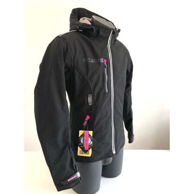 Motorradjacke für Frauen Nexone Soft Shell Größe M (38) schwarz