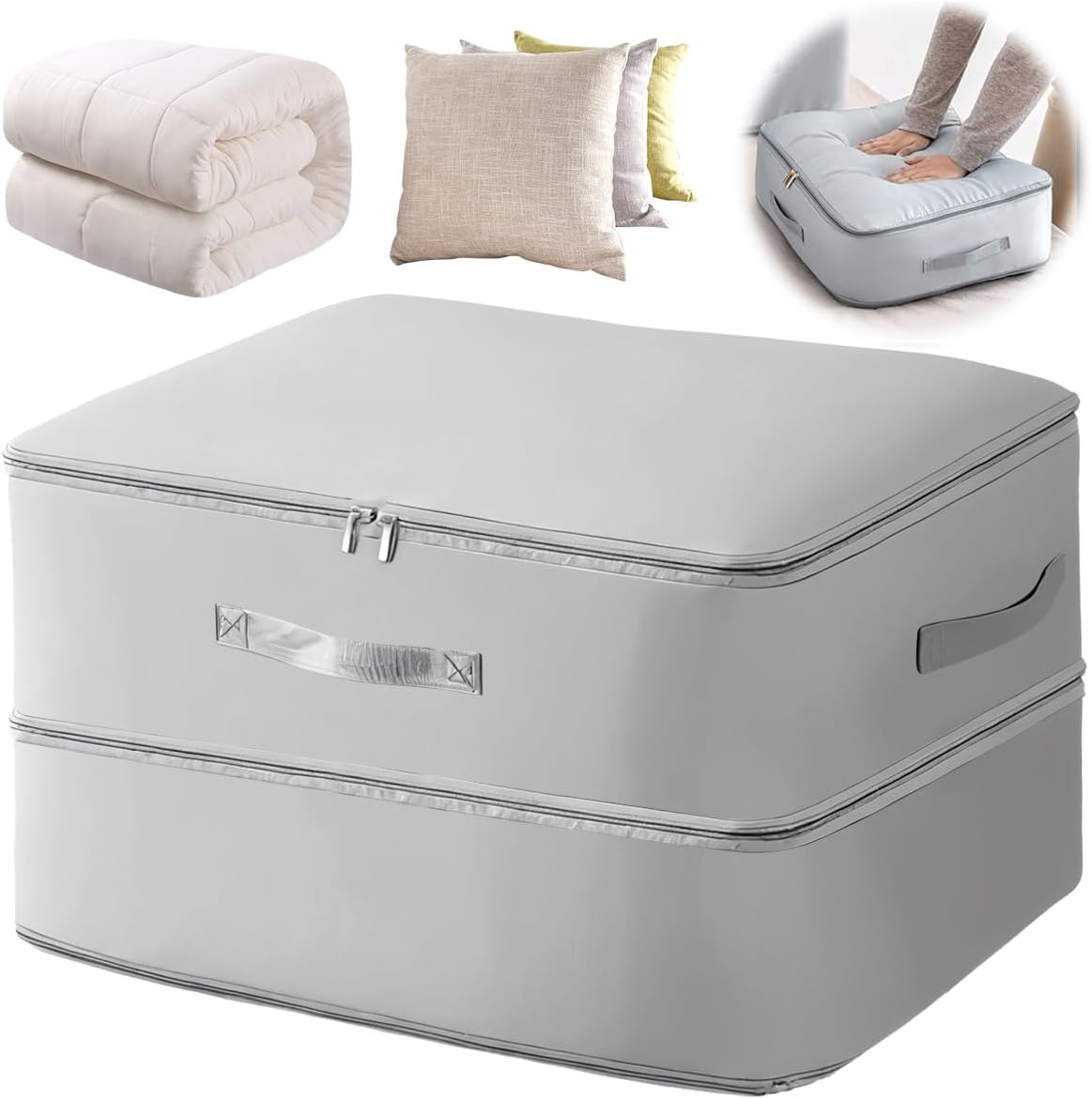 Organizer Ultra Compact Auto-compressible, Organizer Auto-compressible For Vêtements, Sac De Rangement Pour Couette,