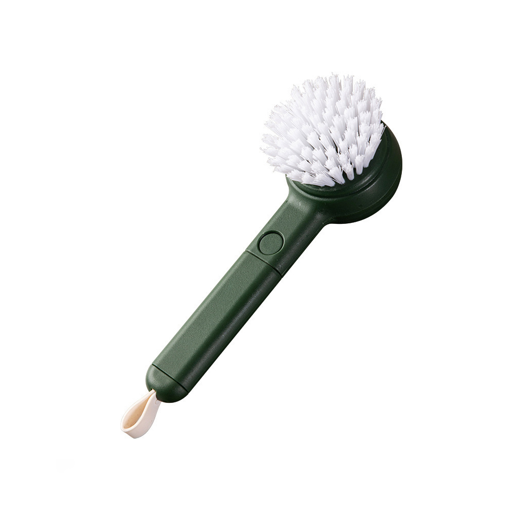 Brossé De Nettoyage Multifonction Pour Fruits Et Légumes Poignée Ergonomique En Abs, Vert, Verwendung In Der Küche, Format Compact