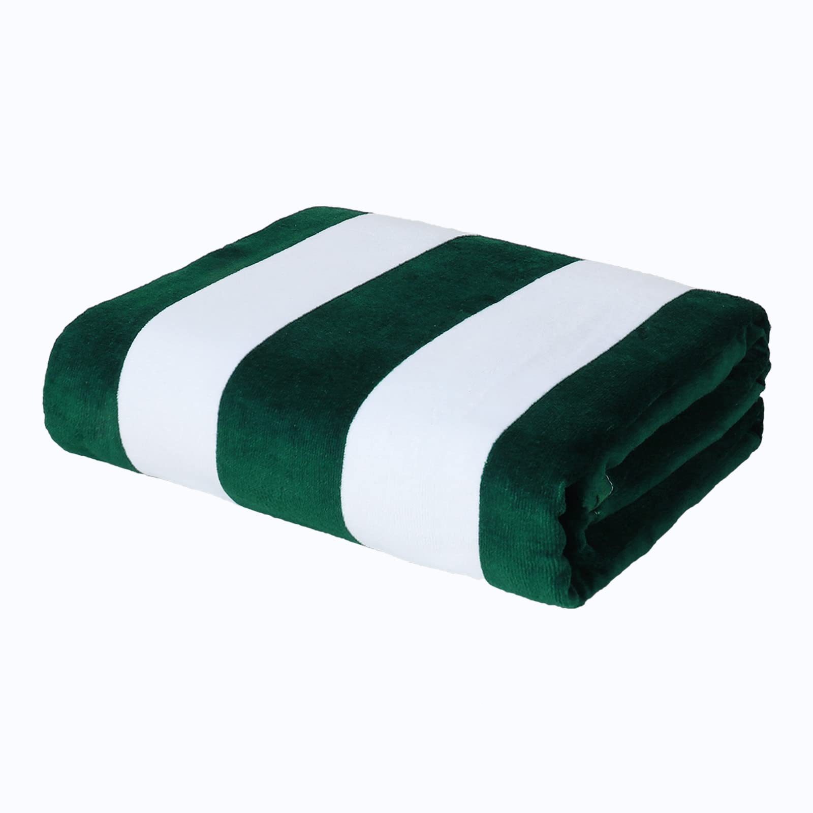 Serviette De Plage Bain Piscine Voyage En Coton, Lot 1 90x180cm Vert Forêt, Séchage Rapide, Légère, Abantesorb