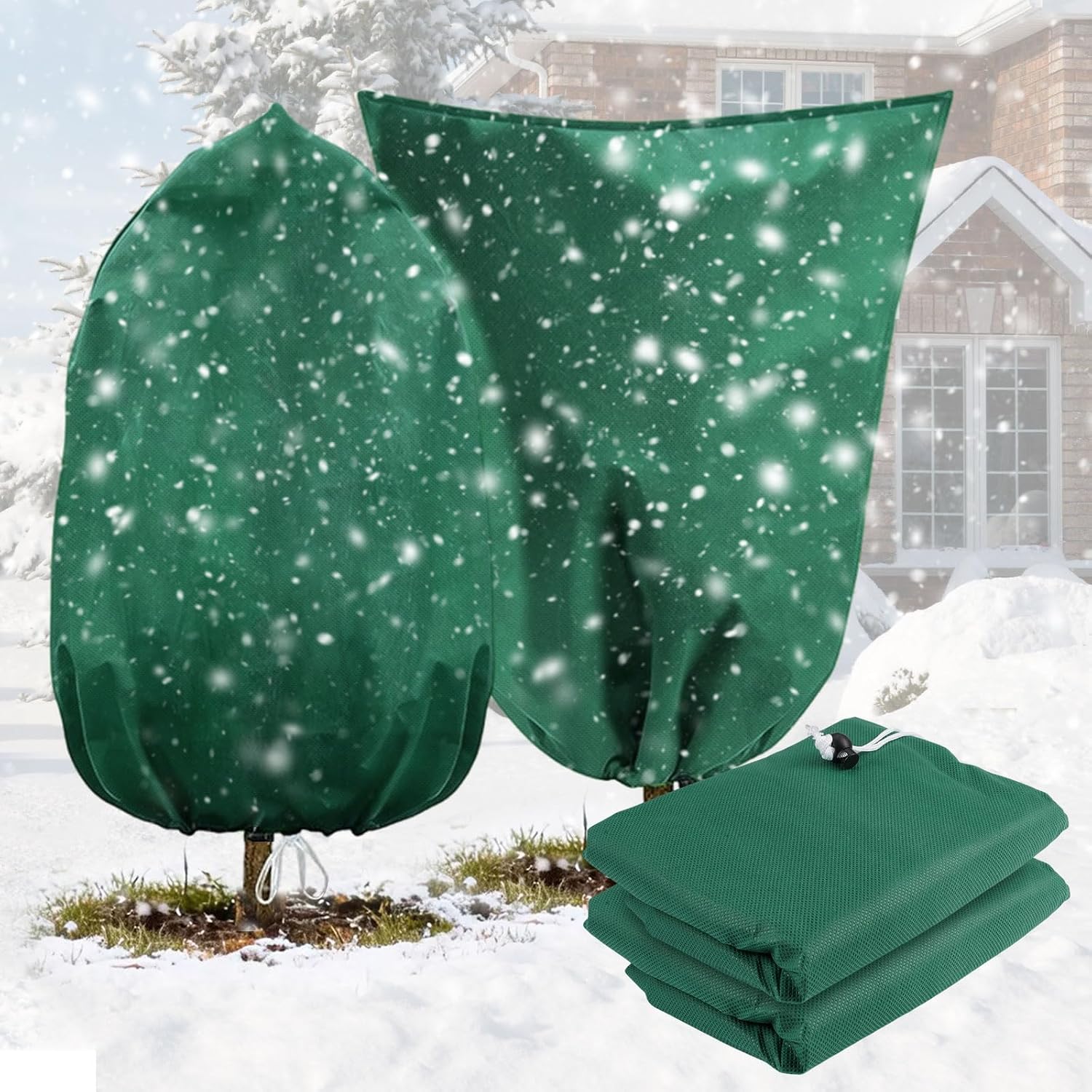 (2 Stück) Voile Hivernage Plant Exterieur, 80x120cm Protection Hivernale Pour Plantes, Grandes Housses De Protection Hivernale, Protection Hivernal