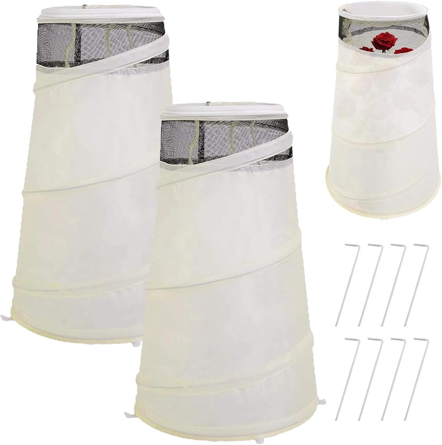 Housse Hivernage Plant,2 Stück Housse Protection Hivernale Plantes 50,8 X 33 X 22,9 Cm, Mit Dessus Und Filet Respirant, Zum Schutz Gegen Gel
