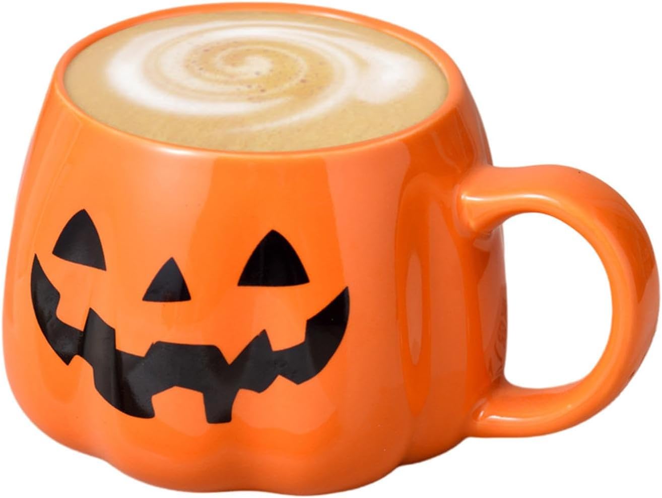 Tasse Aus Citrouille-keramik – Tasse Für Das Halloween-citrouille-café