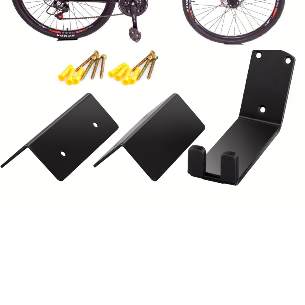 Gehäkelte Wandbefestigung Im Pédale Pour Vélo Électrique, Vtt, Vélo De Ville: Befestigung Mit Stütze Und Patins De Protection Murale (schwarz)