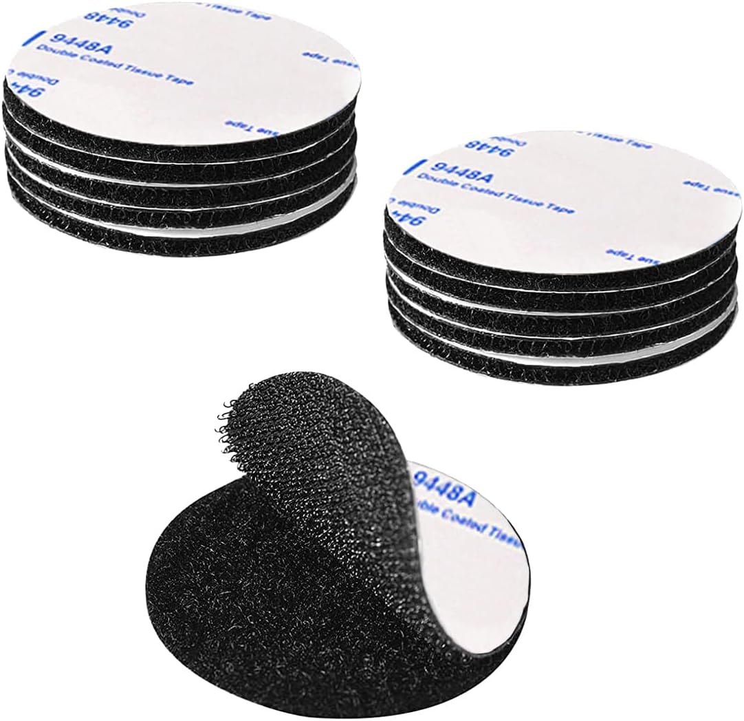 (10 Stück Scratch Autocollant Double Face Extra Fort, Wiederverwendbares, Wiederverwendbares, Rundes 5 Cm Starkes Double Face-klebeband Zum Basteln/fotorahmen
