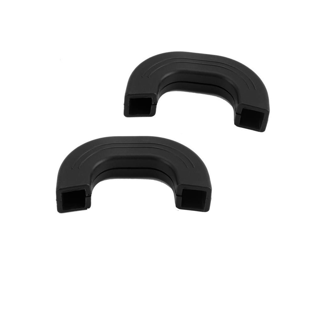 Silicone Antidérapant Grosse Taille Noir, Housse Poignée Casserole Resistancee La Chaleur, Outil La Cuisine Sécurité Wok Et Marmite, Los 2 Stück