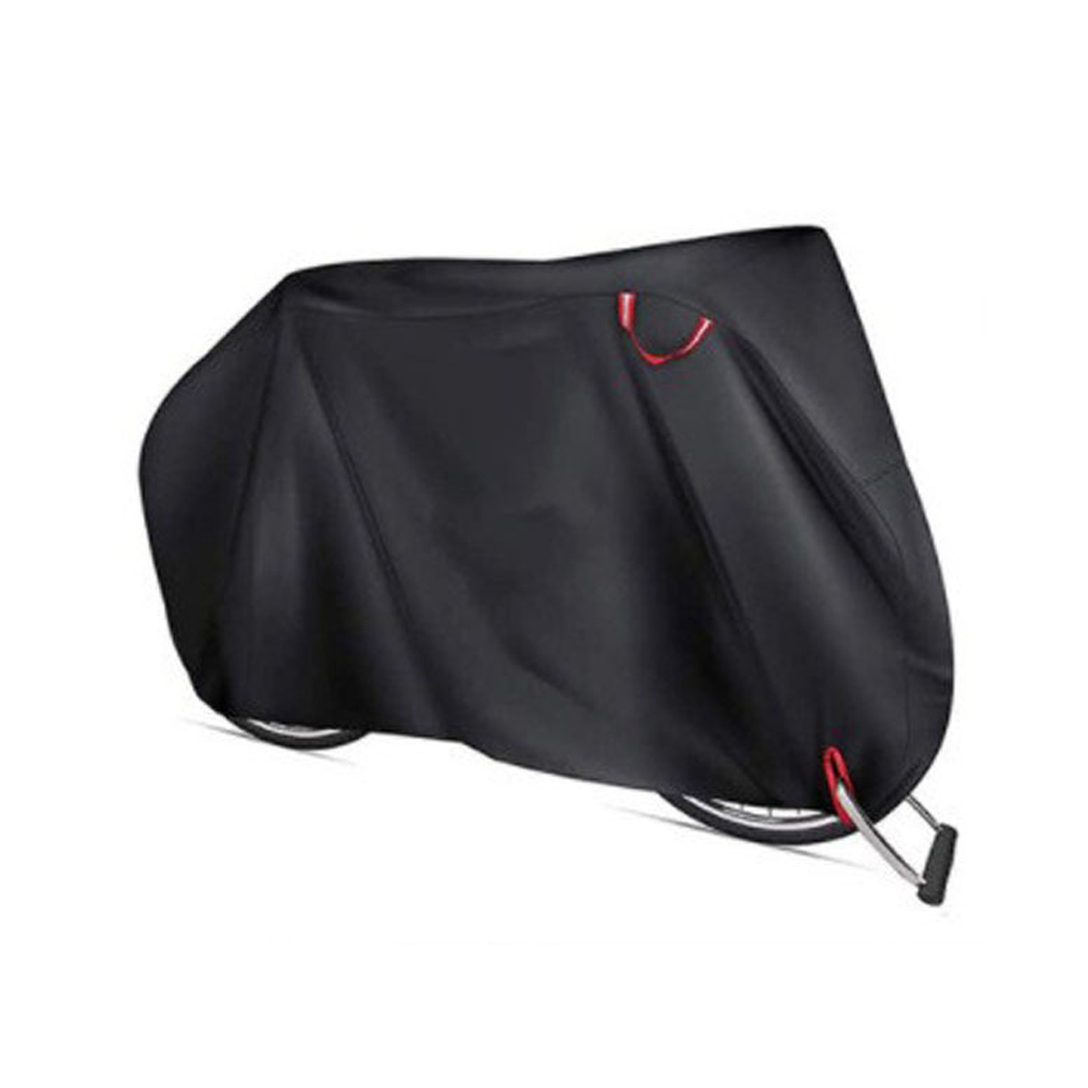 Housse Velo Exterieur Protection, Tissu Oxford 210d Epais Noir Bache Velo Exterieur Avec Trouble De Verrouillage & Sac De Rangement, 200 X 110 X 70 Cm