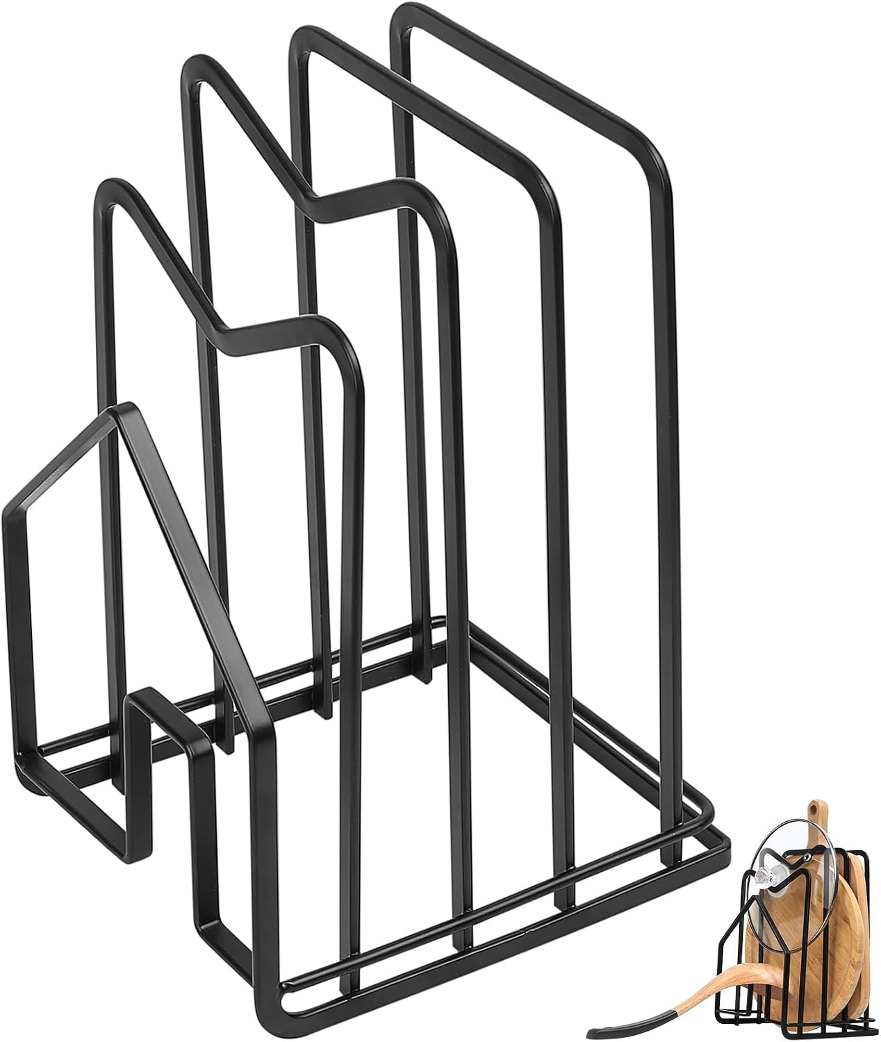 Rangement Couvercle Casserole, Support De Couvercle De Casserole, Porte Planche À Découper En Métal, Support Porte Assiette, Porte Couvercle Cuisine