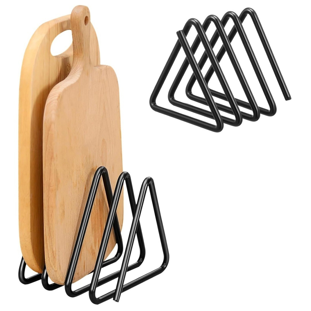 (2x Planche À Découper, Organisator Plakatküche, Support De Planche, Support Plateaux De Cuisson, Aufläufe, Couvercles, Noir En Métal