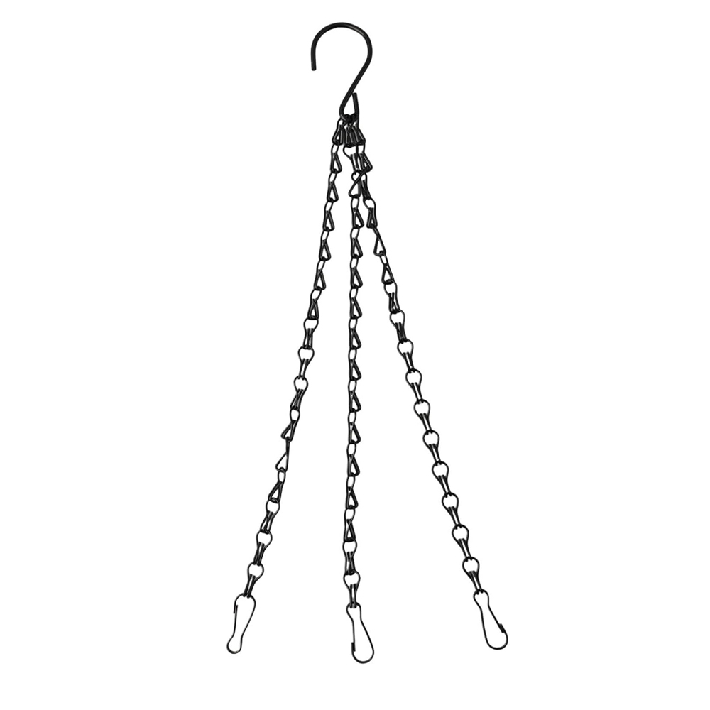 Aufhängeketten Aus Metall Für Blumenkästen Und Blumentöpfe, An Der Innenseite Und An Der Außenseite Befestigt (32 Cm)