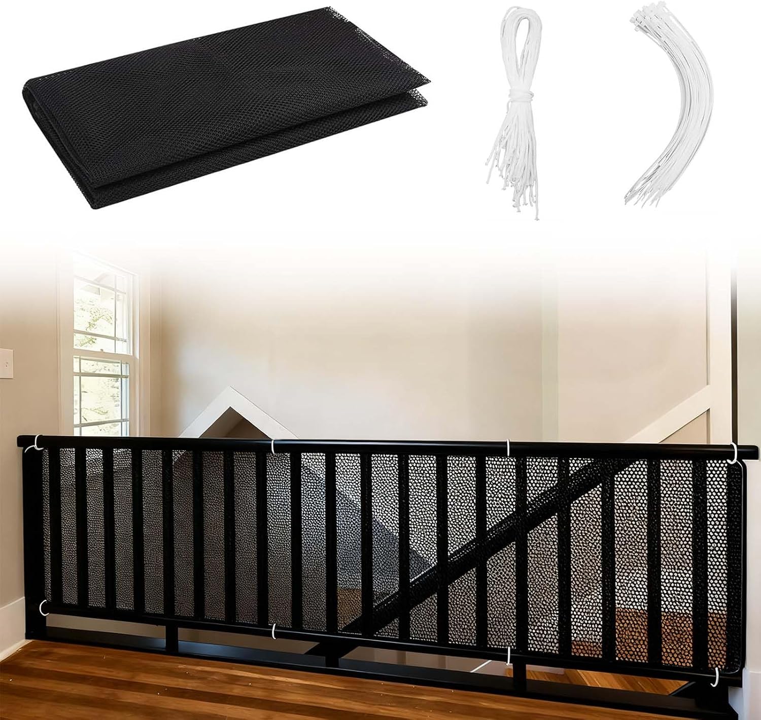 (2m Barriere De Sécurité Enfant Filet Protection Escalier Filet Garde Corps Protection Balcon Barriere De Sécurité Enfant Escalier Pour